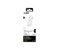 SBS Ładowarka Samochodowa SBS 2.1A z Kablem Lighting MFI Biała # - 1436378 - zdjęcie 2